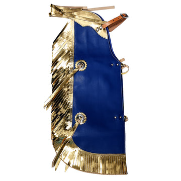 Hilason Western Leather Kids Junior Youth Pro Rodeo Bull Riding Chaps
